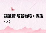 蹀躞带 明朝有吗（蹀躞带）