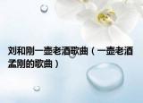 刘和刚一壶老酒歌曲（一壶老酒 孟刚的歌曲）