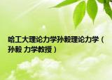 哈工大理论力学孙毅理论力学（孙毅 力学教授）