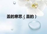 盖的意思（盖的）
