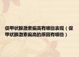 促甲状腺激素偏高有哪些表现（促甲状腺激素偏高的原因有哪些）