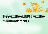 谁的老二是什么意思（老二是什么意思啊简介介绍）