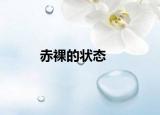 赤裸的状态