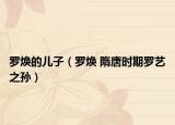 罗焕的儿子（罗焕 隋唐时期罗艺之孙）