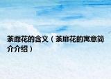 荼蘼花的含义（荼靡花的寓意简介介绍）