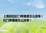 上厕所后肛门疼痛是怎么回事（肛门疼痛是怎么回事）