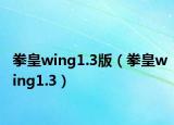拳皇wing1.3版（拳皇wing1.3）