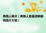 养鸽人肺炎（养鸽人容易得肺病吗简介介绍）