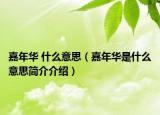 嘉年华 什么意思（嘉年华是什么意思简介介绍）
