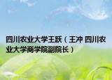 四川农业大学王跃（王冲 四川农业大学商学院副院长）