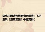 洛克王国动物组宠物有哪些（飞羽 游戏《洛克王国》中的宠物）
