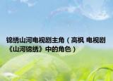 锦绣山河电视剧主角（高枫 电视剧《山河锦绣》中的角色）