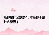 冻卵是什么意思?（冷冻卵子是什么意思）