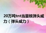 20万吨tnt当量核弹头威力（弹头威力）