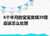 6个半月的宝宝发烧39度应该怎么处理
