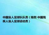 中国盲人足球队队员（陈熙 中国残疾人盲人足球运动员）