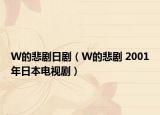 W的悲剧日剧（W的悲剧 2001年日本电视剧）