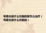 毛囊炎是什么引起的要怎么治疗（毛囊炎是什么引起的）