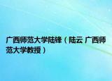 广西师范大学陆锋（陆云 广西师范大学教授）