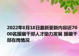 2022年8月18日最新更新内容近7000名援藏干部人才助力发展 援藏干部在岗情况