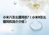 小米八怎么插耳机?（小米8怎么插耳机简介介绍）