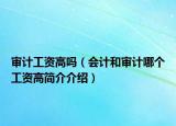 审计工资高吗（会计和审计哪个工资高简介介绍）