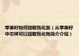 苹果籽如何提取氰化氢（从苹果籽中怎样可以提取氰化物简介介绍）
