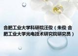 合肥工业大学科研院汪俊（朱俊 合肥工业大学光电技术研究院研究员）