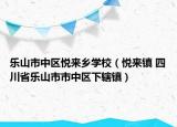 乐山市中区悦来乡学校（悦来镇 四川省乐山市市中区下辖镇）