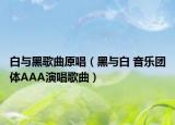 白与黑歌曲原唱（黑与白 音乐团体AAA演唱歌曲）