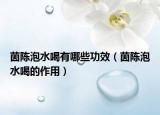 茵陈泡水喝有哪些功效（茵陈泡水喝的作用）