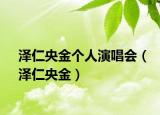 泽仁央金个人演唱会（泽仁央金）