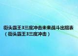 街头霸王3三度冲击未来战斗出招表（街头霸王3三度冲击）