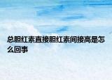 总胆红素直接胆红素间接高是怎么回事