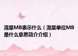 流量MB表示什么（流量单位MB是什么意思简介介绍）