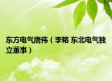 东方电气唐伟（李铭 东北电气独立董事）