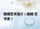 陈靖艺术简介（杨靖 艺术家）