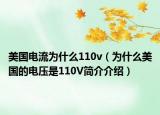 美国电流为什么110v（为什么美国的电压是110V简介介绍）