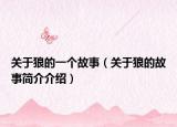 关于狼的一个故事（关于狼的故事简介介绍）