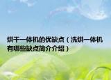 烘干一体机的优缺点（洗烘一体机有哪些缺点简介介绍）