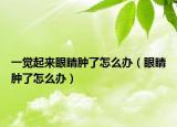 一觉起来眼睛肿了怎么办（眼睛肿了怎么办）