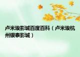 卢米埃影城百度百科（卢米埃杭州银泰影城）