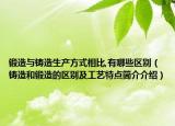 锻造与铸造生产方式相比,有哪些区别（铸造和锻造的区别及工艺特点简介介绍）