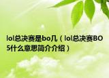 lol总决赛是bo几（lol总决赛BO5什么意思简介介绍）