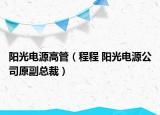 阳光电源高管（程程 阳光电源公司原副总裁）