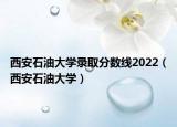 西安石油大学录取分数线2022（西安石油大学）