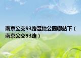 南京公交93路湿地公园哪站下（南京公交93路）