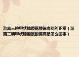 游离三碘甲状腺原氨酸偏高别的正常（游离三碘甲状腺原氨酸偏高是怎么回事）