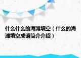 什么什么的海滩填空（什么的海滩填空成语简介介绍）