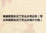电脑键盘失灵了怎么办笔记本（笔记本键盘失灵了怎么办简介介绍）